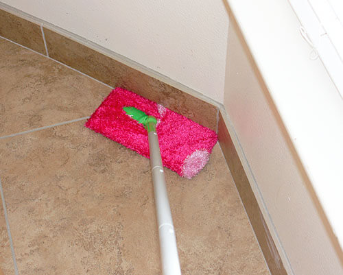 Mop in a kitchen